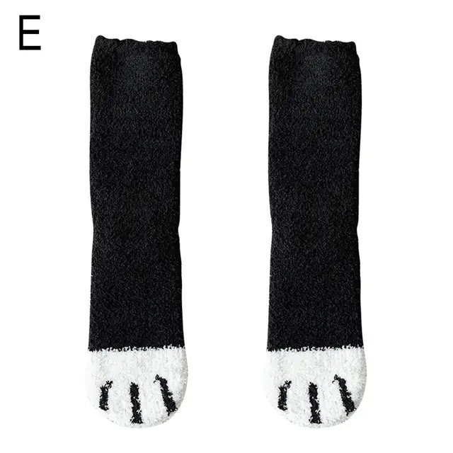 Teplé ponožky | kočičí ponožky, 1 pár - E