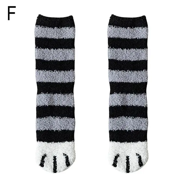 Teplé ponožky | kočičí ponožky, 1 pár - F
