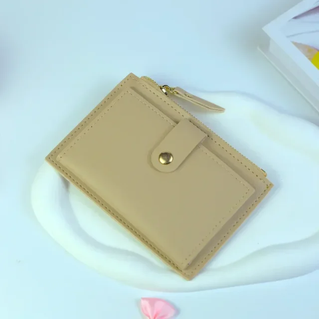 Dámská elegantní peněženka z umělé kůže - Khaki