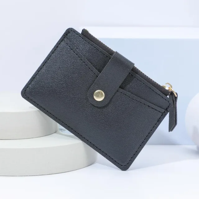 Dámská elegantní peněženka z umělé kůže - černá01