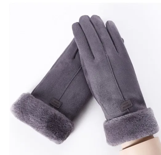 Dámské zimní rukavice | univerzální velikost - Šedá