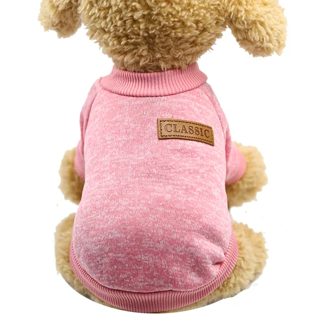 Teplé zimní oblečení pro malé psy a kočky - růžový, XL