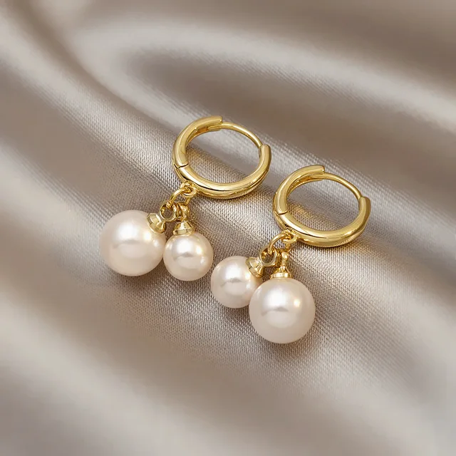 Elegantní náušnice s perlou - 15
