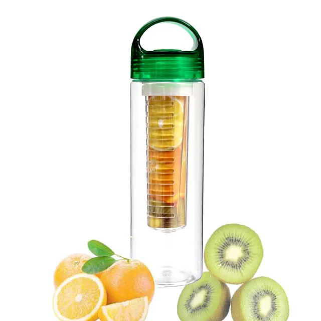 Láhev s filtrem na ovoce - 0,7 l - Zelená