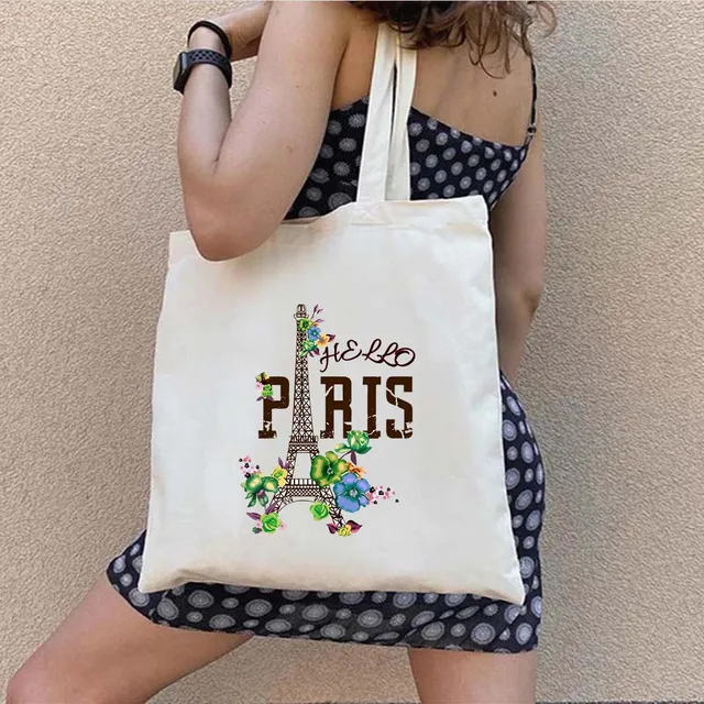 Taška přes rameno dámská, motivy Paříž a Eiffelova věž - 15