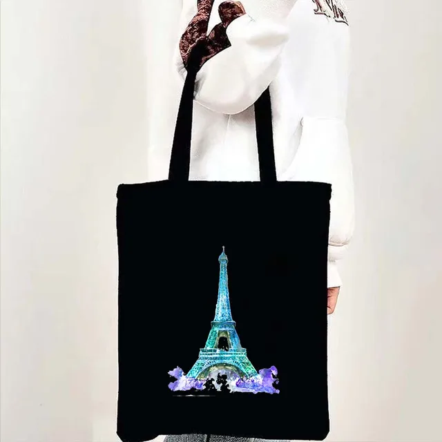 Taška přes rameno dámská, motivy Paříž a Eiffelova věž - b 24