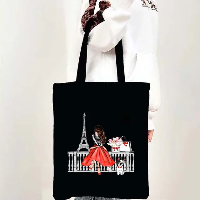 Taška přes rameno dámská, motivy Paříž a Eiffelova věž - b 26