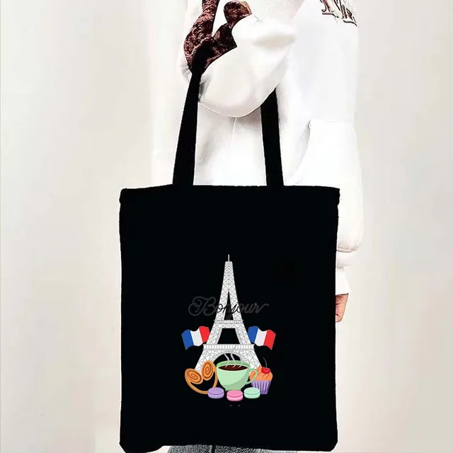 Taška přes rameno dámská, motivy Paříž a Eiffelova věž - b 29