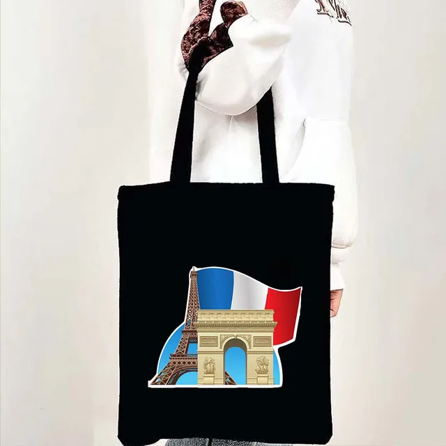Taška přes rameno dámská, motivy Paříž a Eiffelova věž - b 30