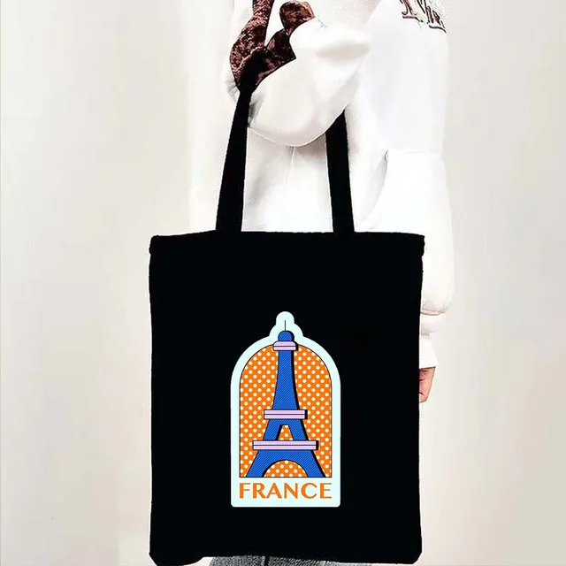 Taška přes rameno dámská, motivy Paříž a Eiffelova věž - b 31