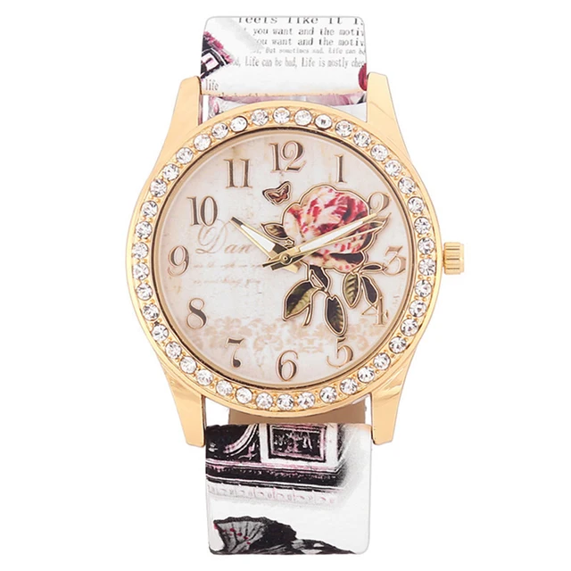 Dámské hodinky | náramkové hodinky, květinový styl - já