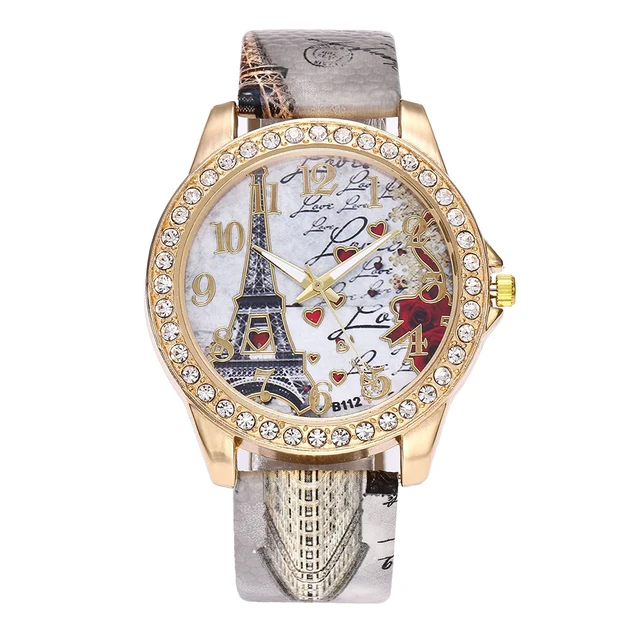 Dámské hodinky | náramkové hodinky, květinový styl - K