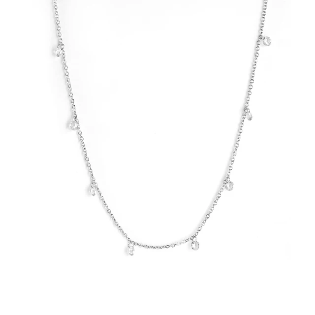 Dámský náhrdelník s přívěskem - křišťálové stříbro