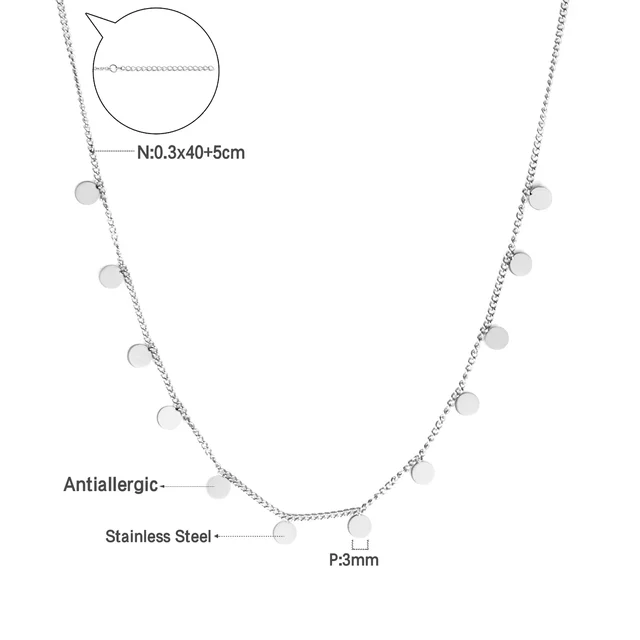 Dámský náhrdelník s přívěskem - stříbrná mince-200004861