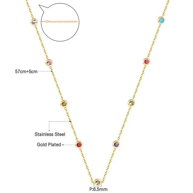 Dámský náhrdelník s přívěskem - křišťálové zlato-1433145302