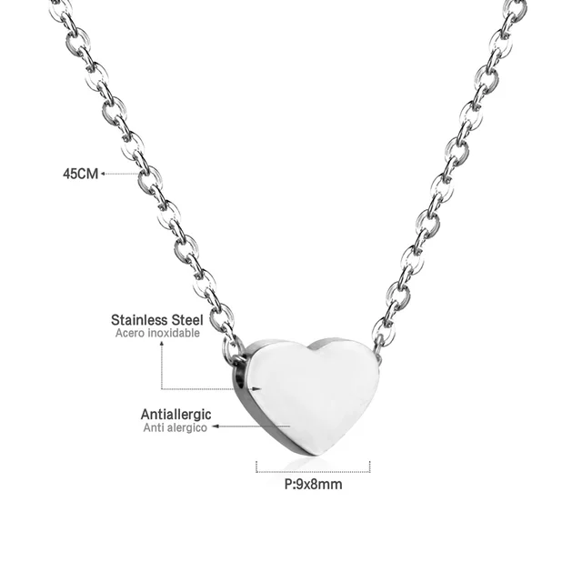 Ocelový náhrdelník s přívěskem - NE219301S
