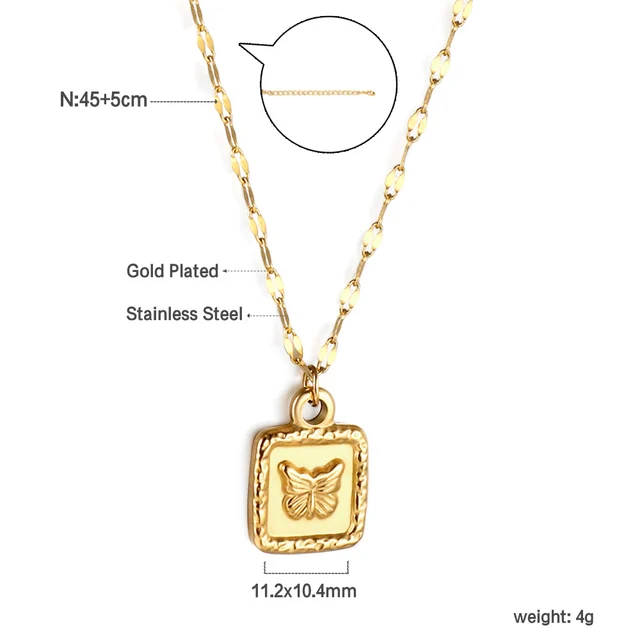 Ocelový náhrdelník s přívěskem - NE2B3101G