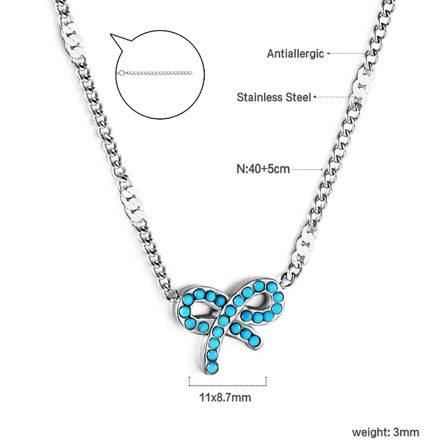 Ocelový náhrdelník s přívěskem - NE2A660RS
