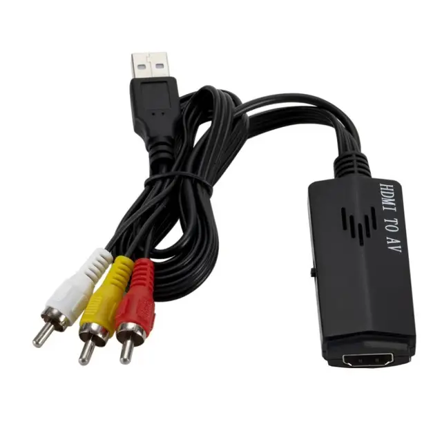 HDMI kabel na AV RCA - Samice na samce