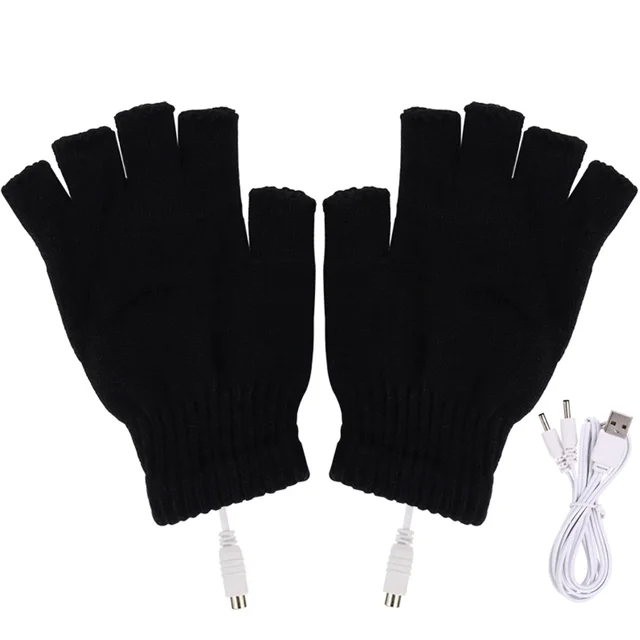 Vyhřívané rukavice | USB rukavice - různé barvy - černé