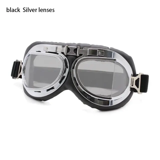 Pilot brýle | ochranné brýle - černo-stříbrná