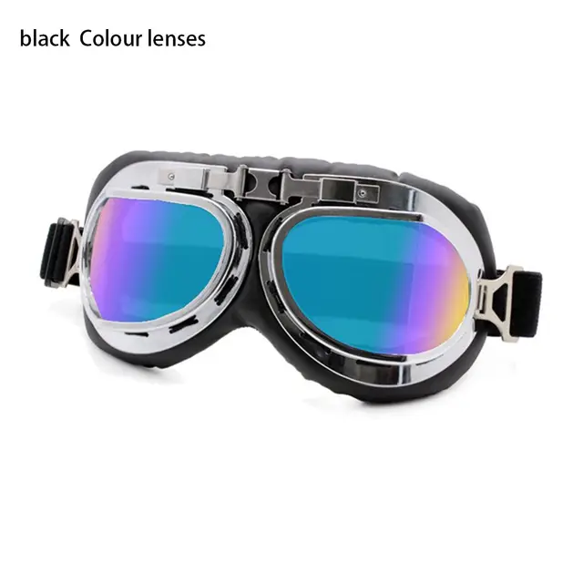 Pilot brýle | ochranné brýle - černo-barevné čočky