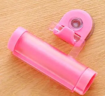 Dávkovač pasty s přísavkou | vytlačovač zubní pasty - růžový
