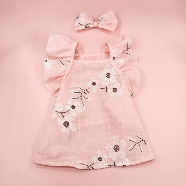 Letní květinové šaty pro malé psy a kočky - růžový, XL