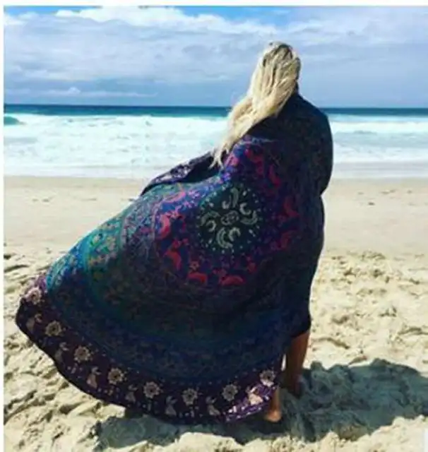 Mandala - podložka na jogu, pláž, atp. - 150 cm - 2