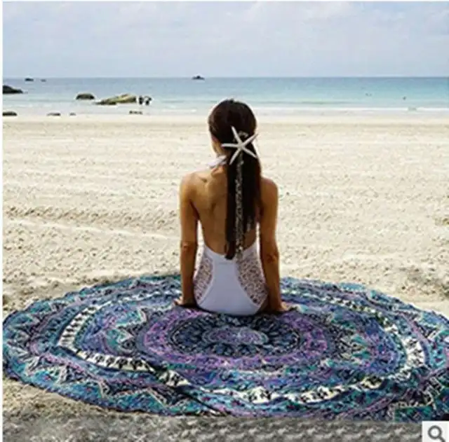 Mandala - podložka na jogu, pláž, atp. - 150 cm - 10