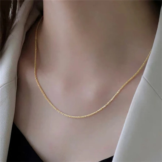 Luxusní dámský náhrdelník - 1ks zlata