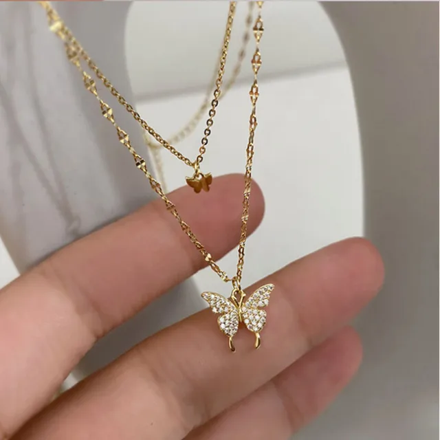 Luxusní dámský náhrdelník - Zlato