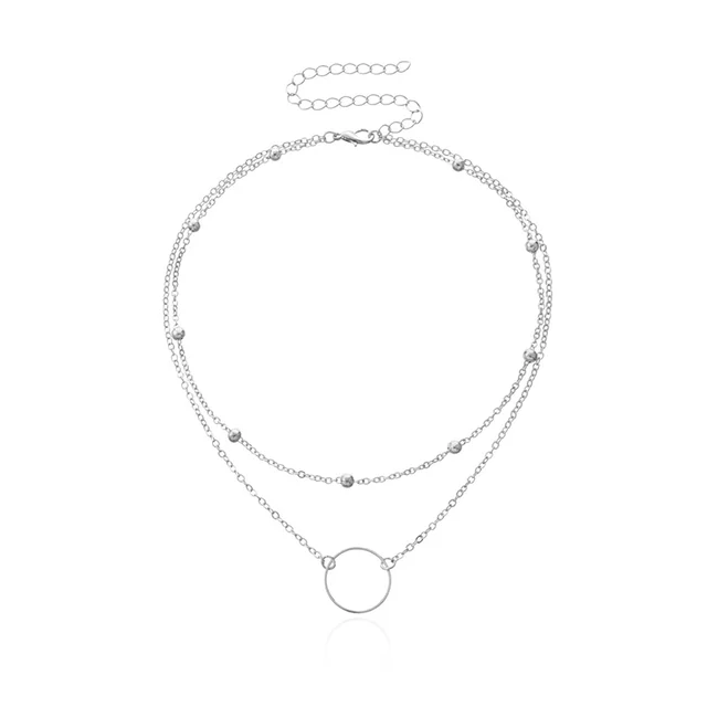 Náhrdelník s imitací perly | Řetízek s přívěskem - 16