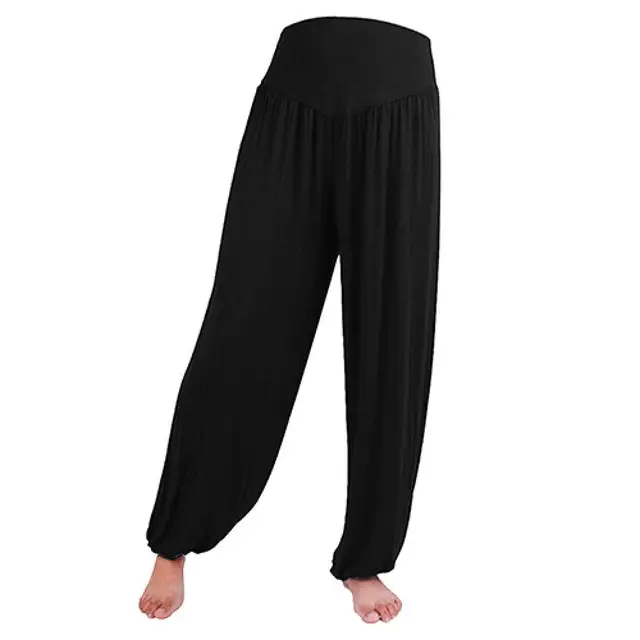 Turecké kalhoty | harémové tepláky M-XXXL - černé, XL