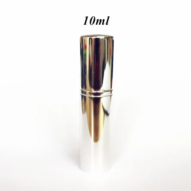 Elegantní mini flakon na parfém - 10 ml lesklé stříbrné