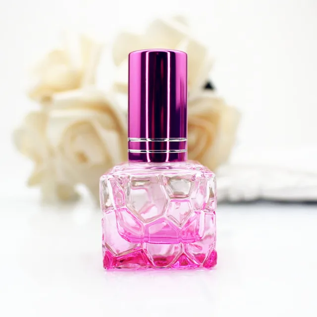 Barevná skleněná lahvička na parfém | 10ml - Růžový