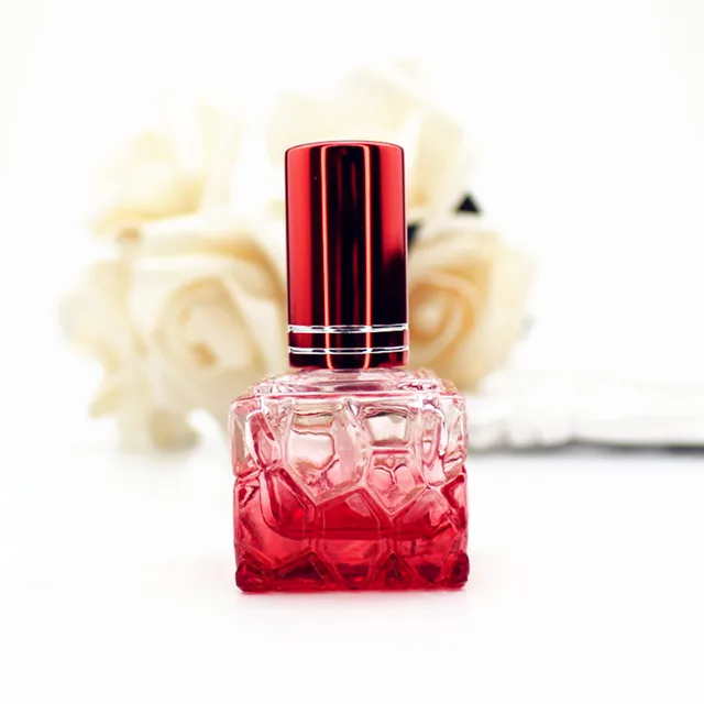 Barevná skleněná lahvička na parfém | 10ml - Červené
