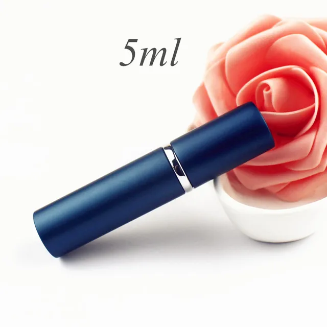 Elegantní hliníkový mini flakon na parfém - 5 ml modré