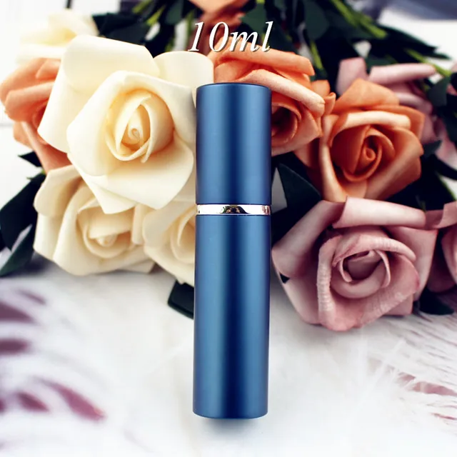 Elegantní hliníkový mini flakon na parfém - 10 ml modré