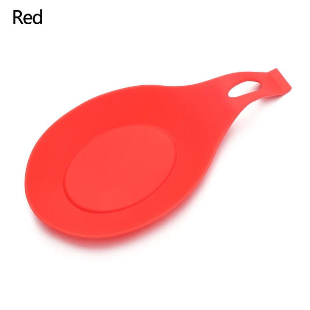 Odkladač na vařečky | silikonový držák na vařečku - červená