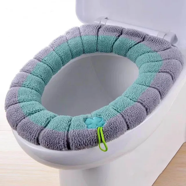 Teplý kryt na WC sedátko - Zelená