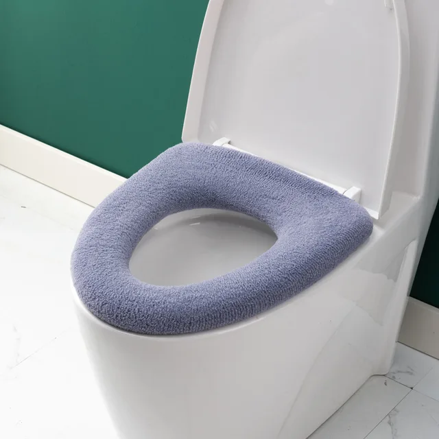 Teplý potah na toaletní sedátko | Univerzální velikost - Nachový