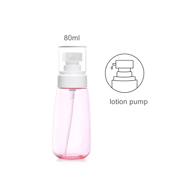 Cestovní obal na kosmetiku - 80ml růžové mléko