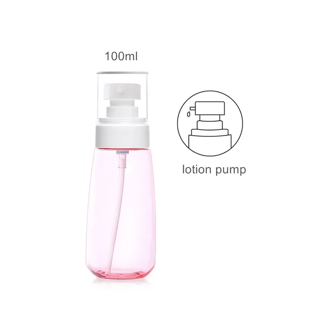 Cestovní obal na kosmetiku - 100ml růžové mléko