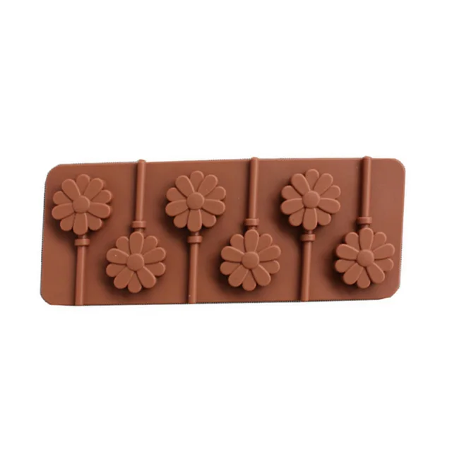 Silikonová forma na čokoládu | forma na lízátka - kytičky