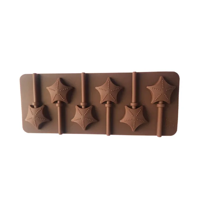 Silikonová forma na čokoládu | forma na lízátka - Hvězdičky