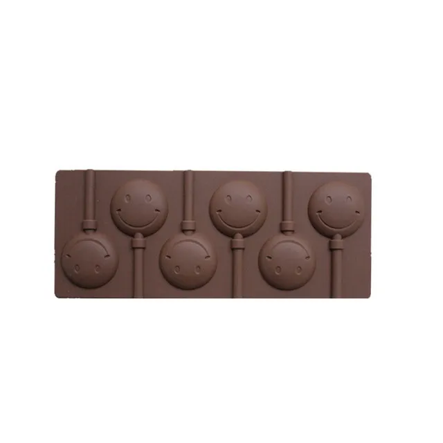 Silikonová forma na čokoládu | forma na lízátka - smajlíci