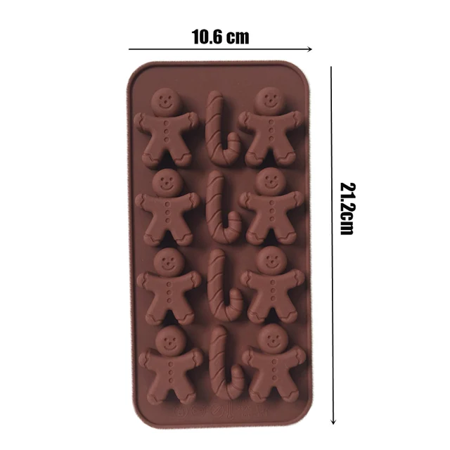 Silikonová forma na čokoládu | forma na lízátka - perníčci