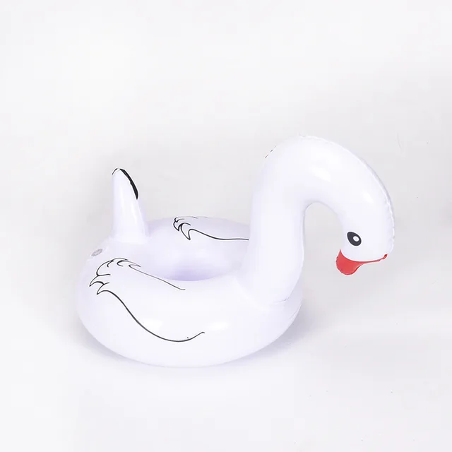 Nafukovací hračka do vody | držák na nápoje - Bílá labuť