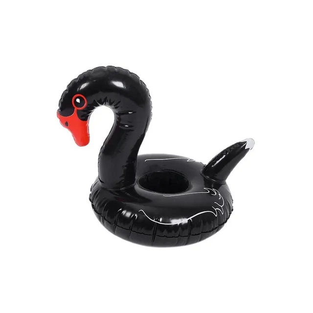 Nafukovací hračka do vody | držák na nápoje - Černá labuť